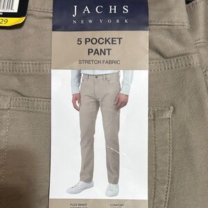 Jachs New York Men's Tan 5 Pocket Pants